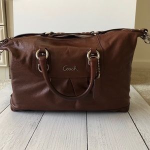 Coach Bag | Ashley Satchel Brown Leather F15447